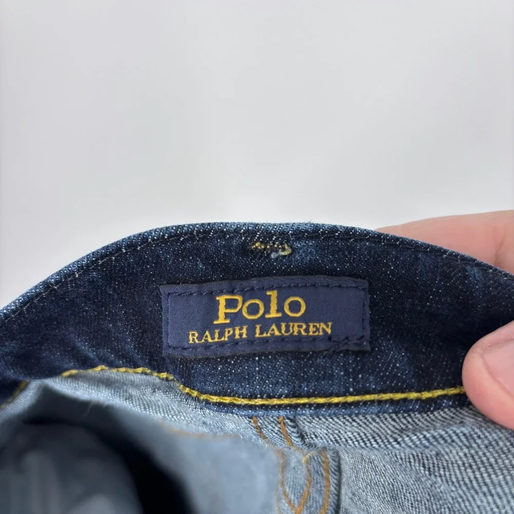 Polo Ralph Lauren Jeans Mens 40x30 (Tag 40x32) Dark Wash Classic Fit Heavyweight